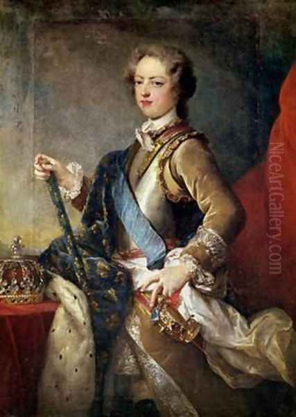 Louis XV 1710-74 Oil Painting by Jean Baptiste van Loo