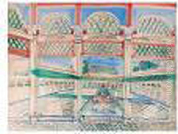 Palais De La Bahia A Marrakech Oil Painting by Raoul Dufy