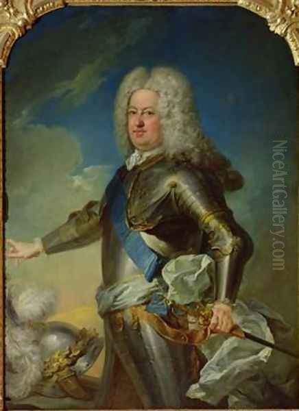 Portrait of Stanislas Lesczinski 1677-1766 King of Poland Oil Painting by Jean Baptiste van Loo