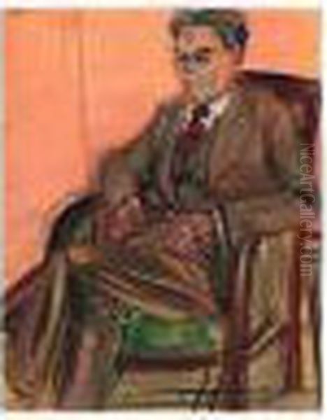 Portrait De Pierre Brune Oil Painting by Raoul Dufy