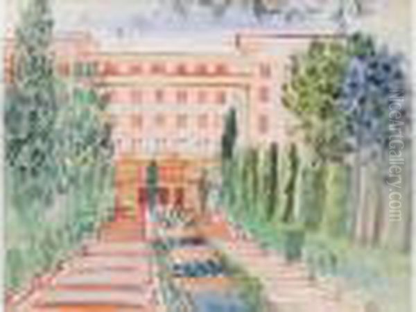 Residence Du Val D'esquiere Oil Painting by Raoul Dufy