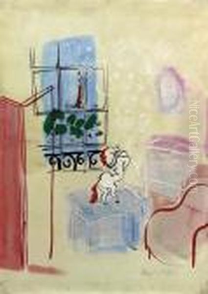 Interieur A La Tour Eiffel Oil Painting by Raoul Dufy