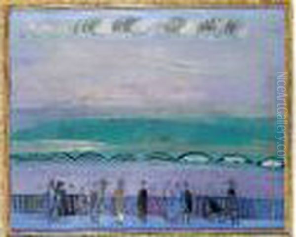 Sainte-adresse, Promenade En Bord De Mer Oil Painting by Raoul Dufy