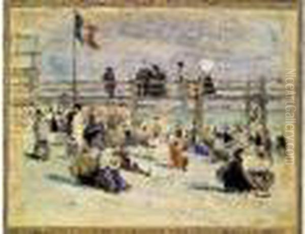 La Plage De Sainte-adresse Oil Painting by Raoul Dufy