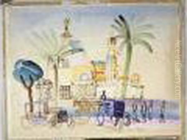 Le Casino De Nice Oil Painting by Raoul Dufy