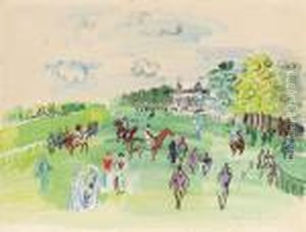 Chantilly Oil Painting by Raoul Dufy