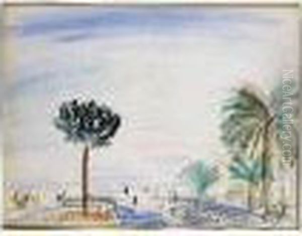 Cannes Oil Painting by Raoul Dufy