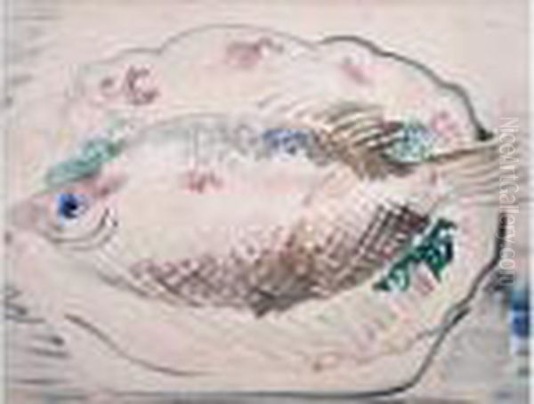 Le Turbot Oil Painting by Raoul Dufy