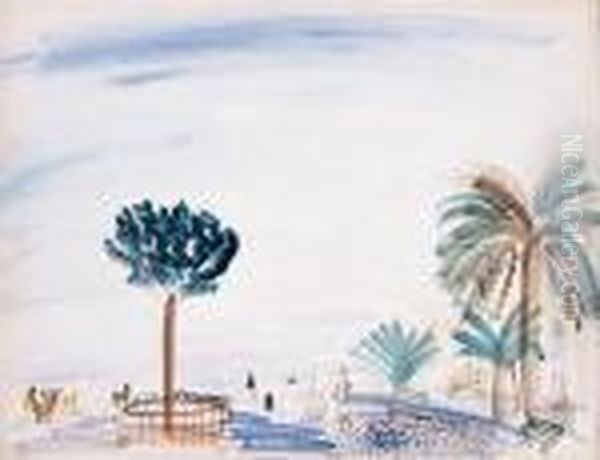 Cannes Oil Painting by Raoul Dufy