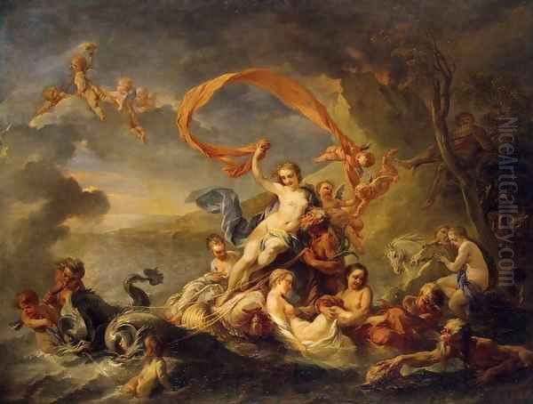 Triumph of Galatea Oil Painting by Jean Baptiste van Loo