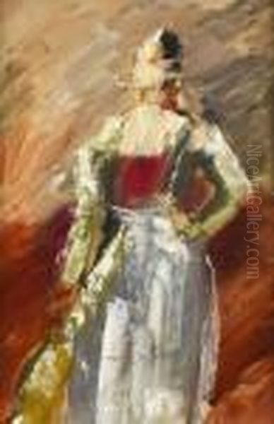 Femme Oil Painting by Charles Georges Dufresne