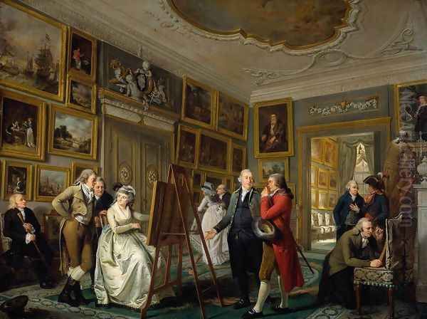 The Art Gallery of Jan Gildemeester 1794-95 Oil Painting by Adriaan de Lelie