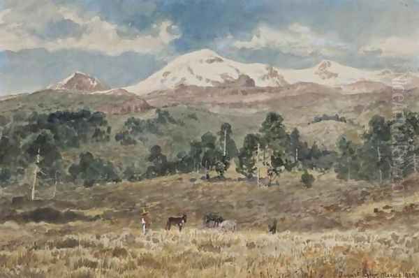 Nevado de Iztlazihuatl Oil Painting by August Lohr