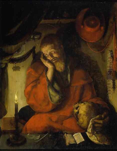 St Jerome Oil Painting by Aertgen van Leyden