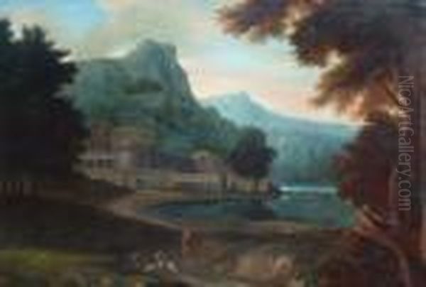 Paesaggio Bucolico Oil Painting by Gaspard Dughet Poussin