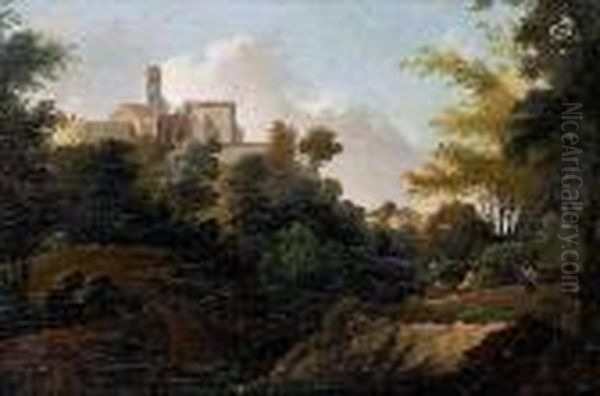 Landscape Oil Painting by Gaspard Dughet Poussin