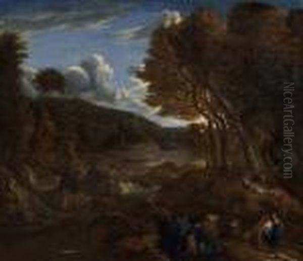 Paisaje Campestre Oil Painting by Gaspard Dughet Poussin