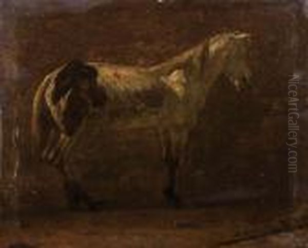 Cheval Oil Painting by Karel Dujardin