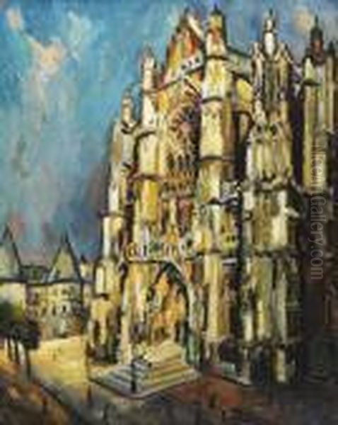 La Cathedrale Oil Painting by Pierre Dumont