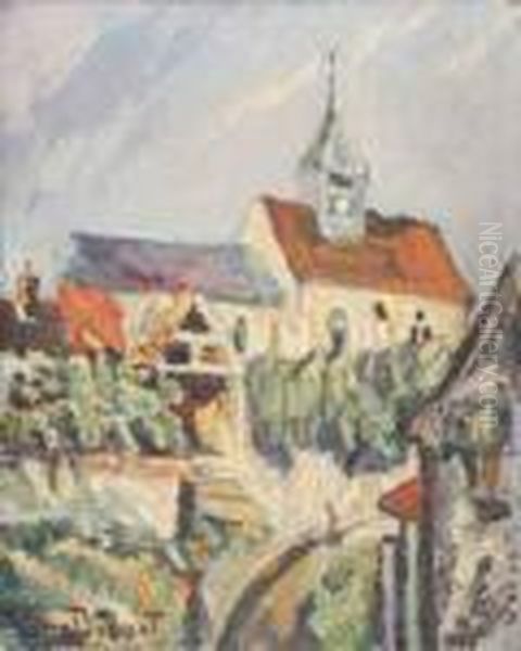 Eglise De Campagne Oil Painting by Pierre Dumont