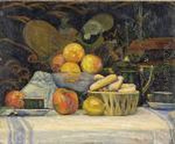 Nature Morte Sucree Oil Painting by Pierre Dumont