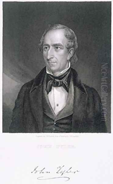 John Tyler Oil Painting by James Reid Lambdin