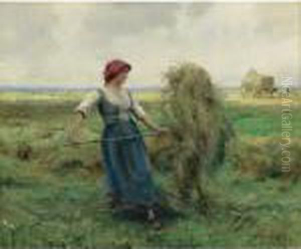 Haymakers Oil Painting by Julien Dupre