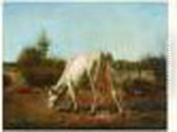 La Vache Oil Painting by Julien Dupre