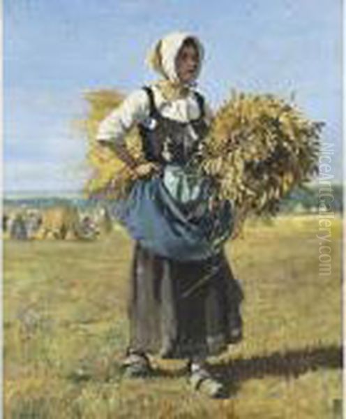 The Gleaner Oil Painting by Julien Dupre