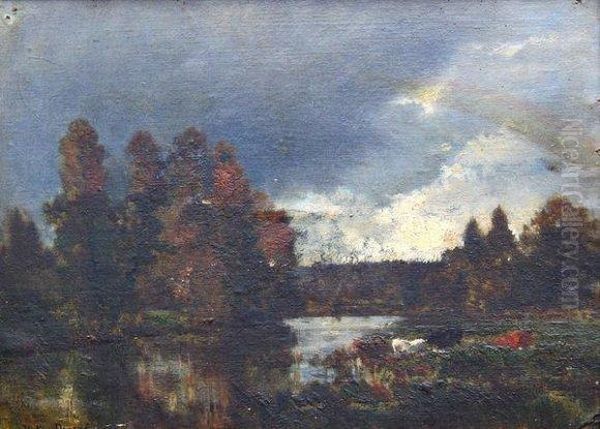 Paysage Oil Painting by Leon Victor Dupre