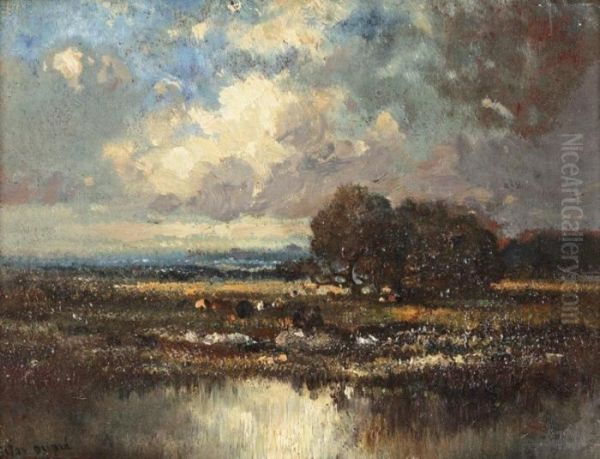 L'approche De L'orage Oil Painting by Leon Victor Dupre