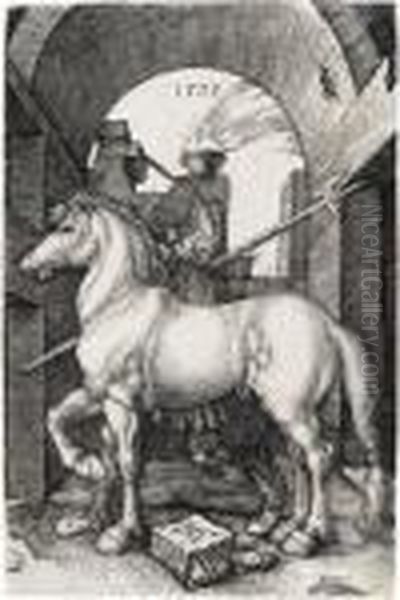 The Small Horse Oil Painting by Albrecht Durer