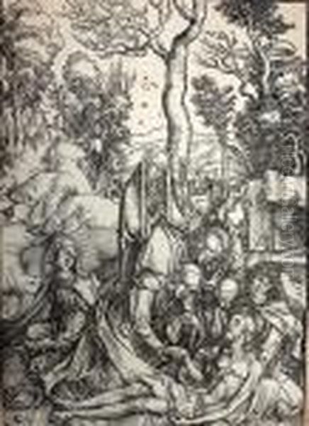 Die Beweinung Christi Oil Painting by Albrecht Durer