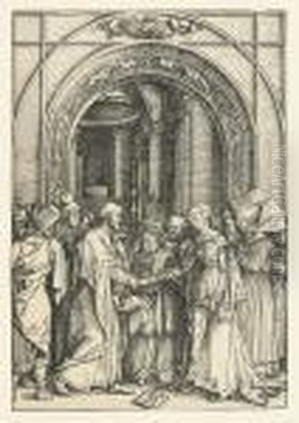 The Betrothal Of The Virgin, From: The Life Of The Virgin Oil Painting by Albrecht Durer