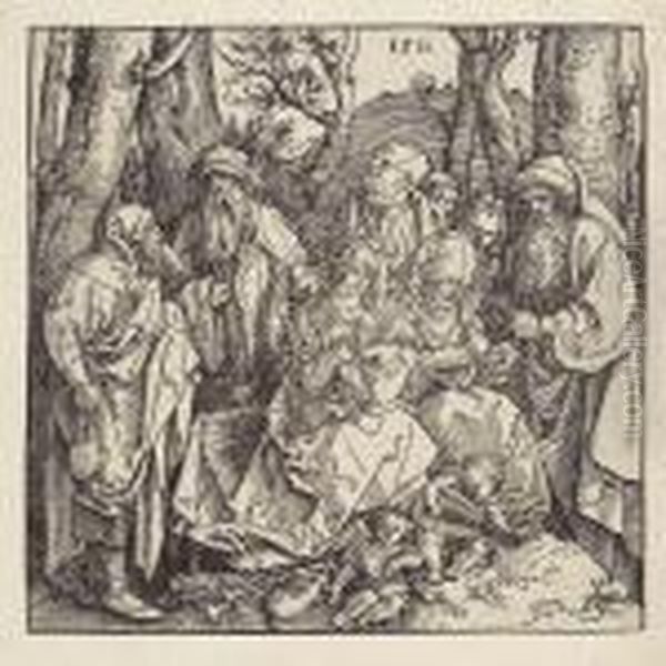 The Holy Kinship With Angels Oil Painting by Albrecht Durer