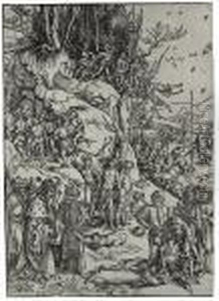 The Martyrdom Of The Ten Thousand Oil Painting by Albrecht Durer