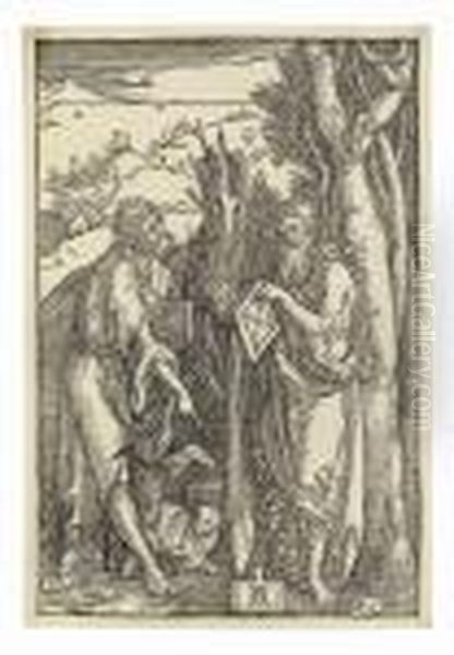 Saint John The Baptist And Saint Onophrius Oil Painting by Albrecht Durer