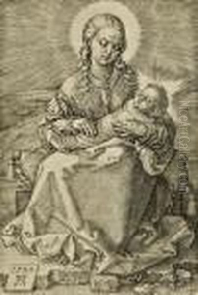 Die Jungfrau Mit Dem Wickelkind (the Virgin With The Infant In Swaddling) Oil Painting by Albrecht Durer