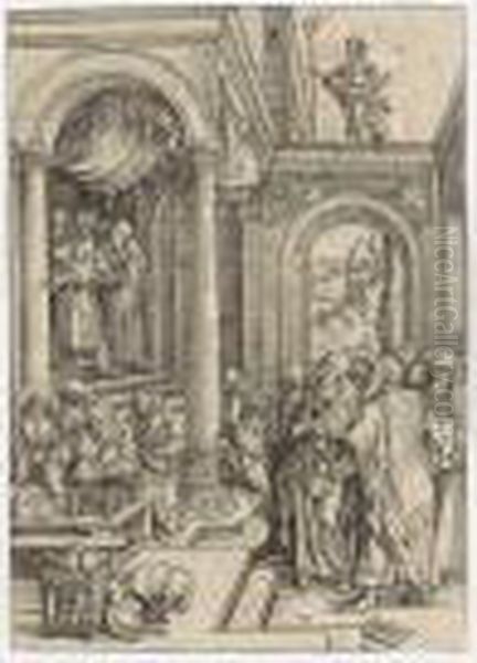 The Presentation Of The Virgin, From: The Life Of The Virgin Oil Painting by Albrecht Durer