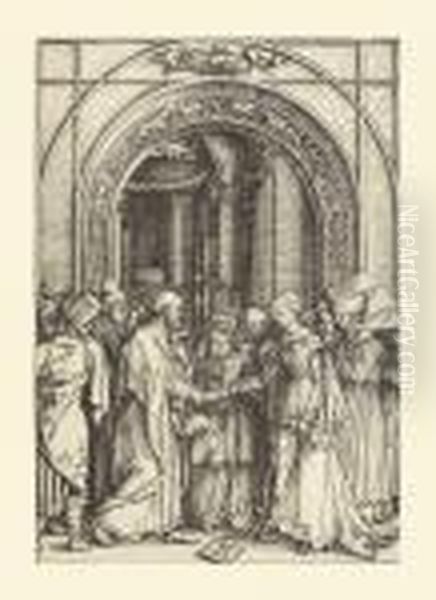 The Betrothal Of The Virgin, From: The Life Of The Virgin Oil Painting by Albrecht Durer