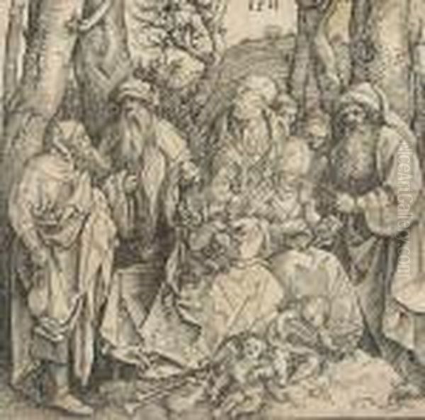 The Holy Kinship With Angels Oil Painting by Albrecht Durer