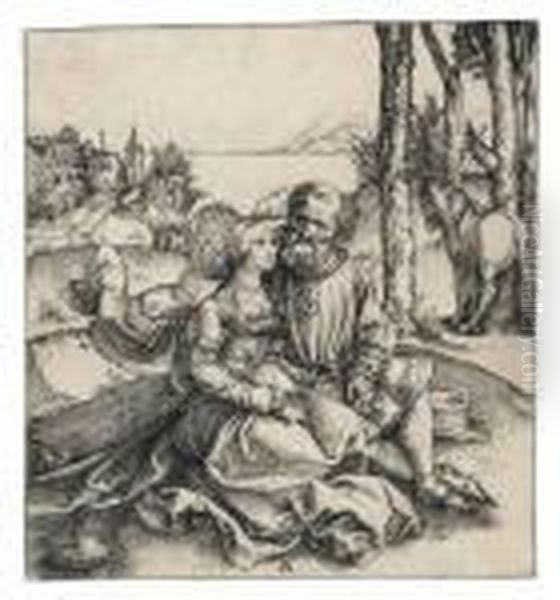 The Ill-assorted Couple Oil Painting by Albrecht Durer