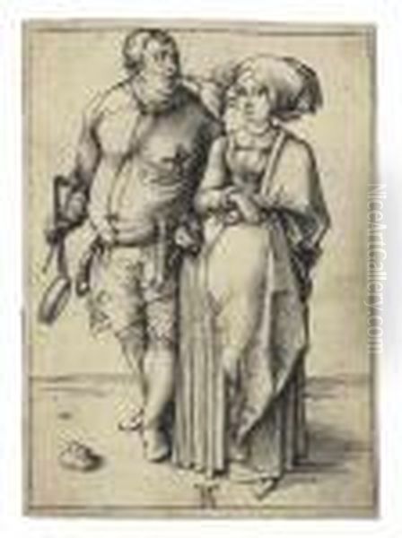 The Cook And His Wife Oil Painting by Albrecht Durer