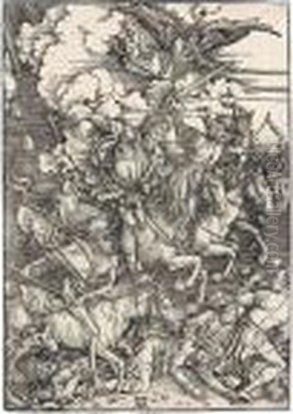 The Four Horsemen Oil Painting by Albrecht Durer