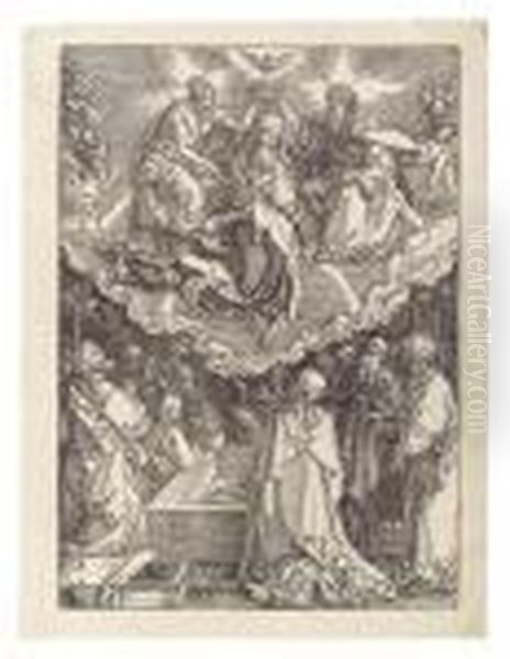 Assumption And Coronation Of The Virgin Oil Painting by Albrecht Durer