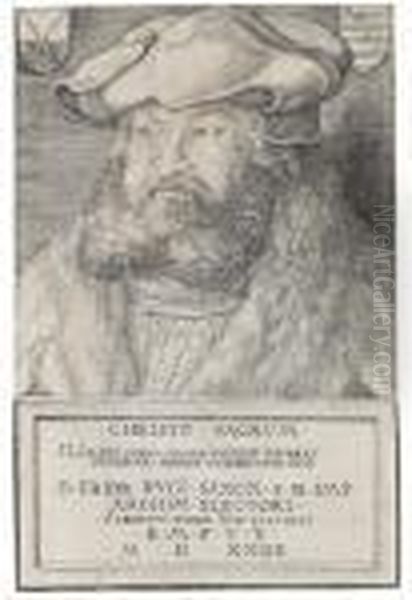 Friedrich Der Weise. Kurfurst Von Sachsen Oil Painting by Albrecht Durer