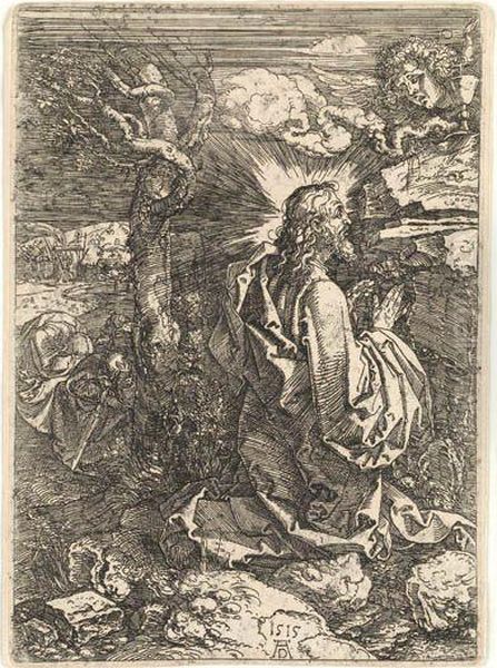 Christ On The Mount Of Olives Oil Painting by Albrecht Durer