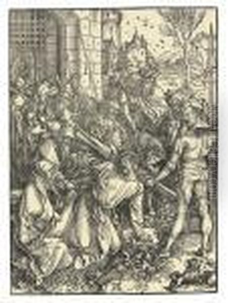 Christ Carrying The Cross Oil Painting by Albrecht Durer