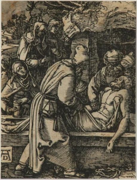 The Deposition, The Nativity-the Adoration Of The Shepherds Oil Painting by Albrecht Durer