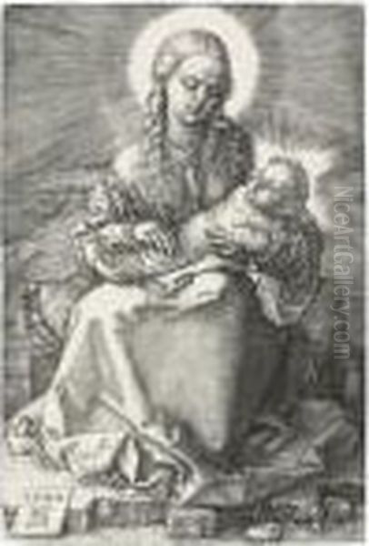 The Virgin With The Swaddled Child Oil Painting by Albrecht Durer